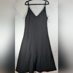 Nordstrom Black Maxi Dress Gaze Material 💯 Cotton